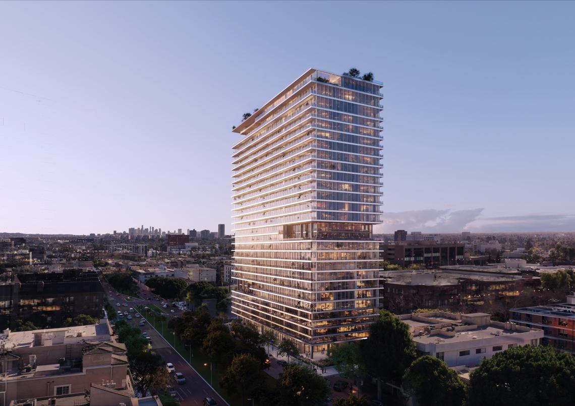Revised plan emerges for Beverly Hills high-rise at 8844 Burton